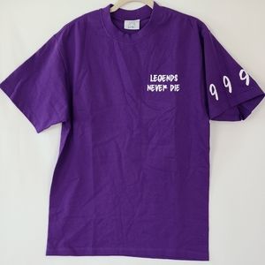Purple Legends Never Die Men's Short Sleeve Tee